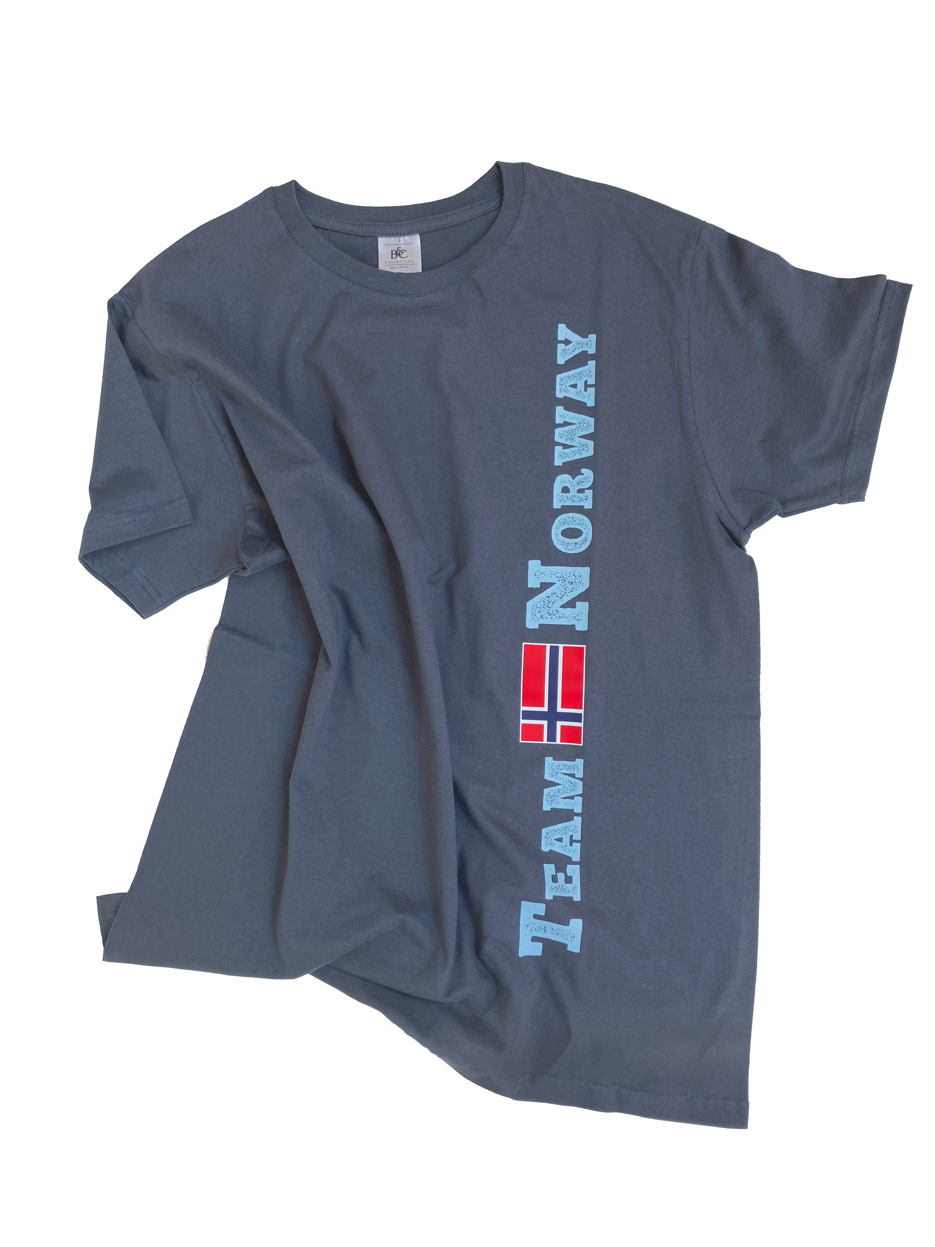 Team Norway T-Shirt mit Logo, Farbe: Dark grey solid