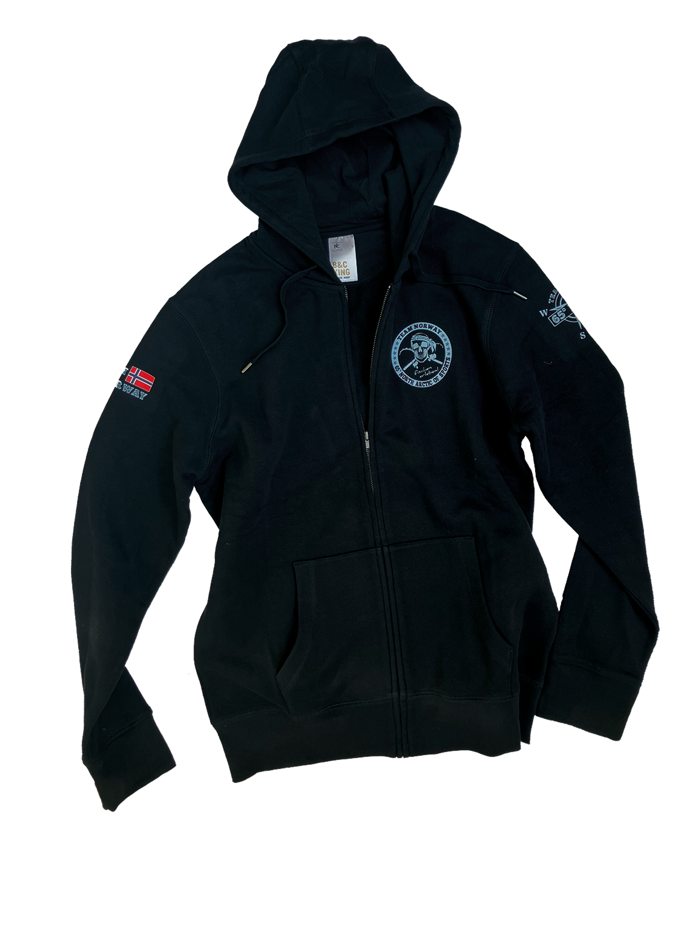 Team Norway Kapuzenjacke, Farbe: Asphalt